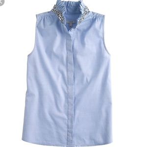 Jcrew jewel collar shirt (chambray color) 00